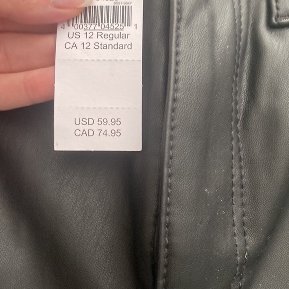 American Eagle Vegan Leather High Rise Jegging NWT - Picture 4 of 4